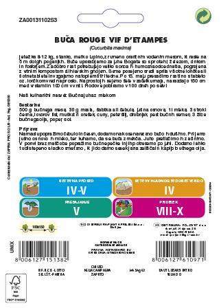 Buča Rouge Vif Detampes, 6 g