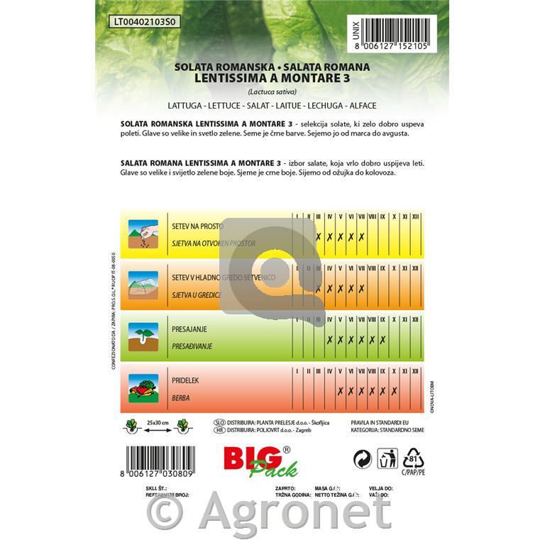 Solata Lentissima a montare 3 20g
