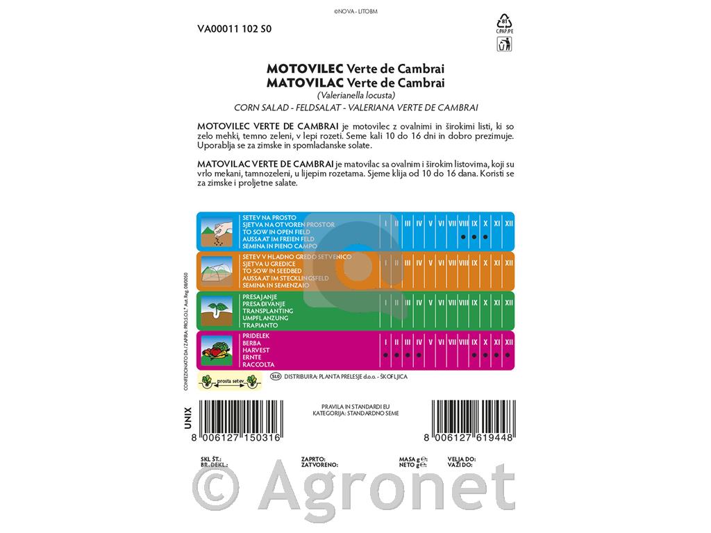 Motovilec Verte de Cambrai 8g