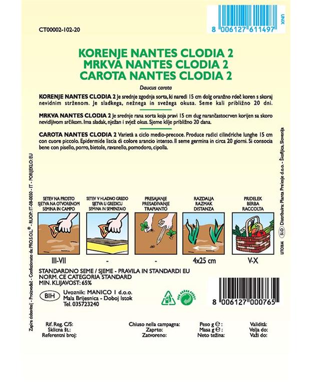 Korenje Nantes 2, 7 g