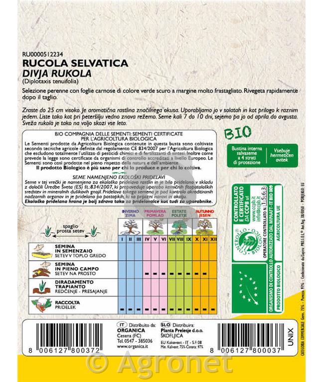 Divja rukola EKO 2g