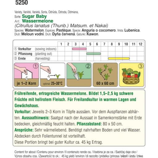 Lubenica Sugar Baby BIO 3g