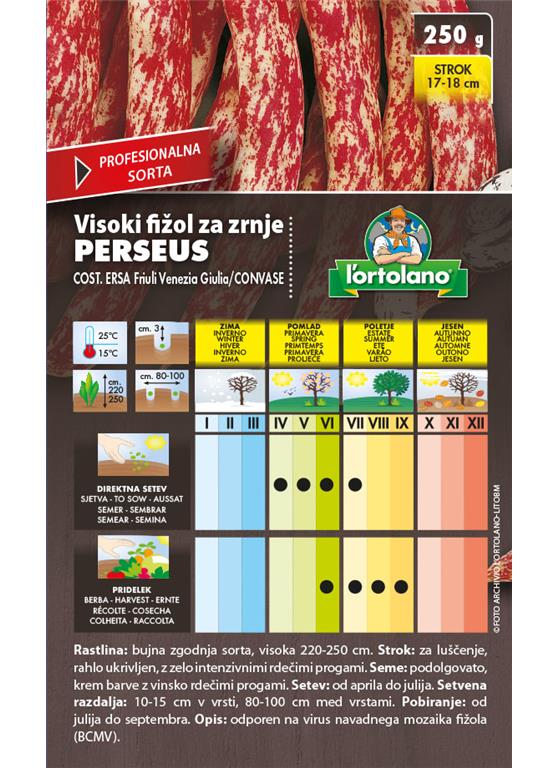 Fižol nizki za zrnje Perseus 250g