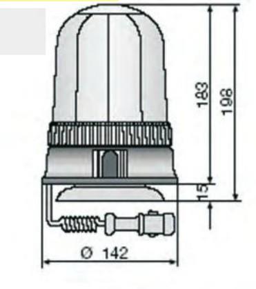 Svetilka rotacijska magnetna 12V