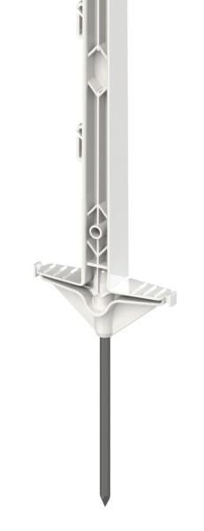 Plastični steber Classic 156 cm z 11 izolatorji bela