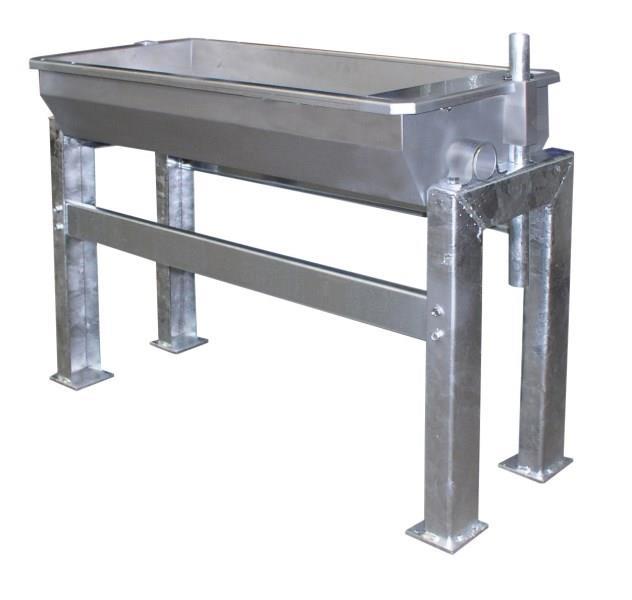 Napajalno korito ogrevano stensko prekucno 1m - inox