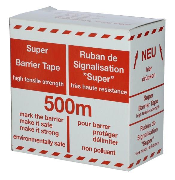 Trak za označevanje rdeč-bel 80mm x 500m