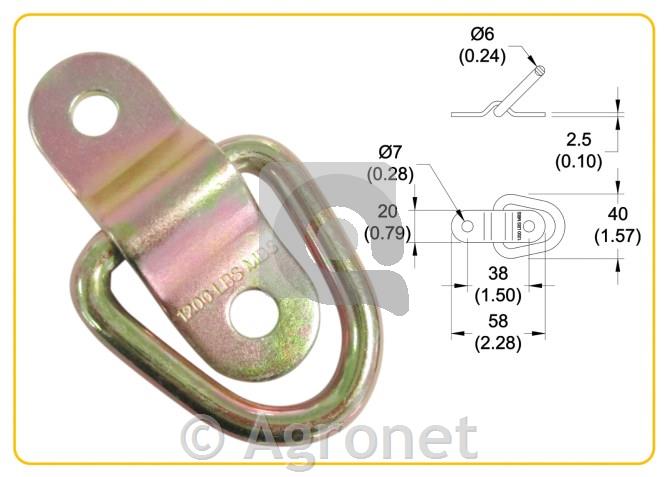 Privez s sponko 58mmx20mm 545kg