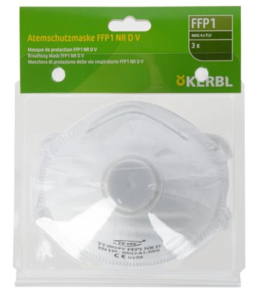 Zaščitna maska FFP1 NR D z ventilom, 3 kos