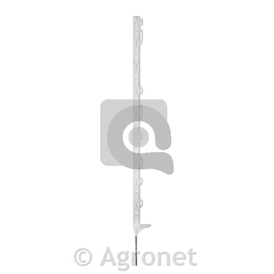 Palica enojna Titan 110cm z 8 izolatorji bela, 5kos