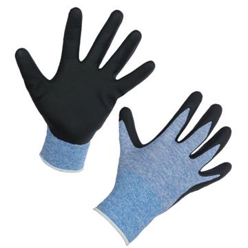 Handschuh ThinkGreen Expert blau, Nitrilschaum Gr. 9/L