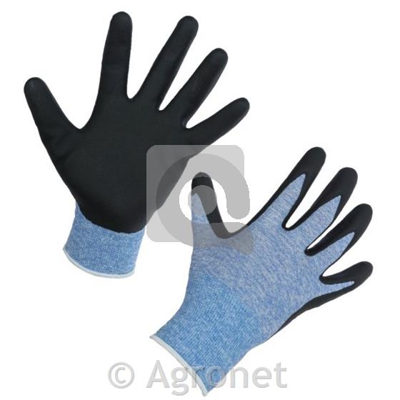 Handschuh ThinkGreen Expert blau, Nitrilschaum Gr. 9/L
