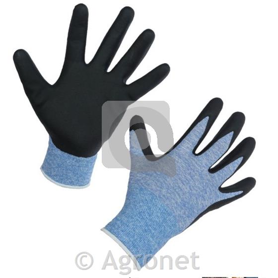Handschuh ThinkGreen Expert blau, Nitrilschaum Gr. 10/XL